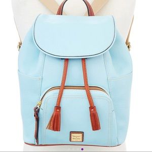 Dooney & Bourke Pale Blue Large Murphy Leather